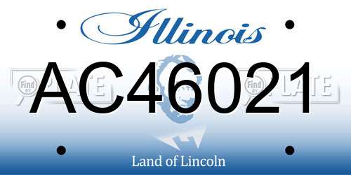 AC46021 Illinois License Plate