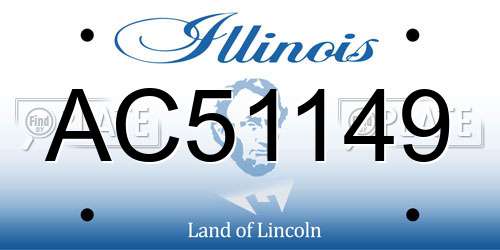 AC51149 Illinois License Plate