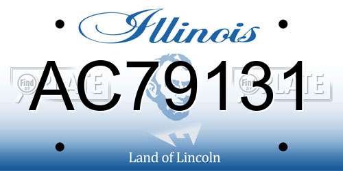 AC79131 Illinois License Plate