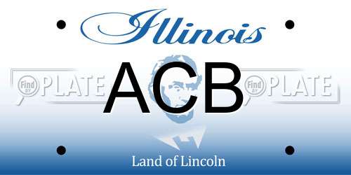 ACB Illinois License Plate