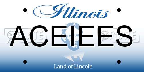 ACEIEES Illinois License Plate