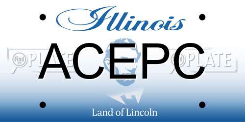 ACEPC Illinois License Plate
