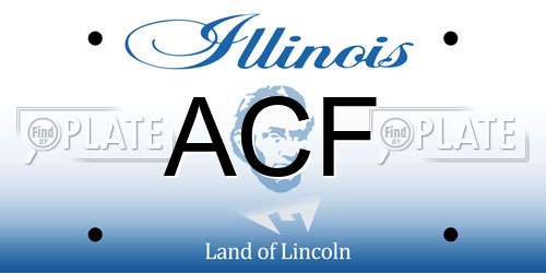 ACF Illinois License Plate