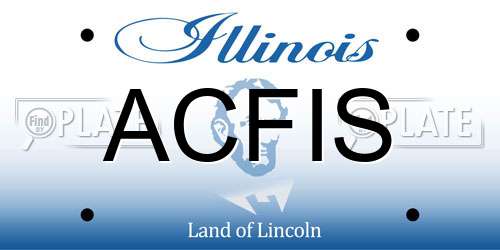 ACFIS Illinois License Plate