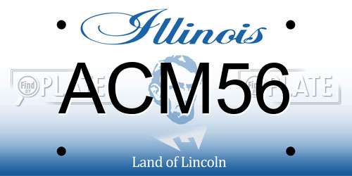 ACM56 Illinois License Plate