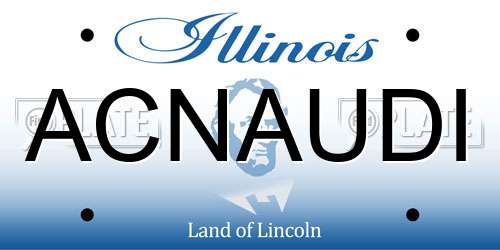 ACNAUDI Illinois License Plate