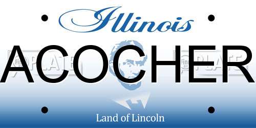 ACOCHER Illinois License Plate