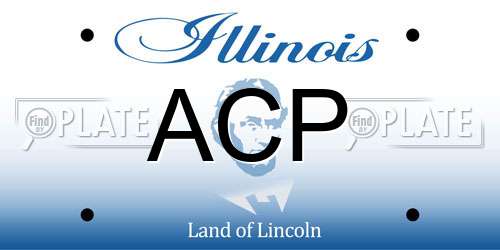 ACP Illinois License Plate