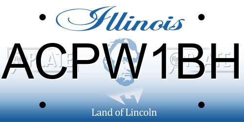 ACPW1BH Illinois License Plate