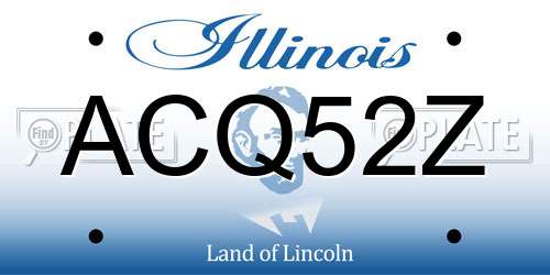 ACQ52Z Illinois License Plate