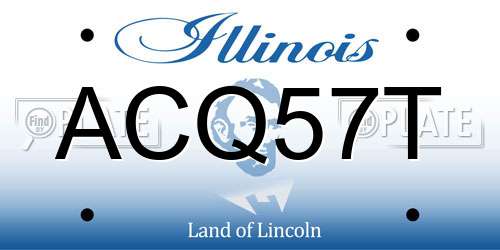 ACQ57T Illinois License Plate