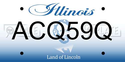 ACQ59Q Illinois License Plate