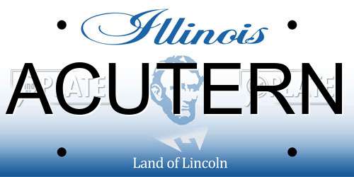 ACUTERN Illinois License Plate