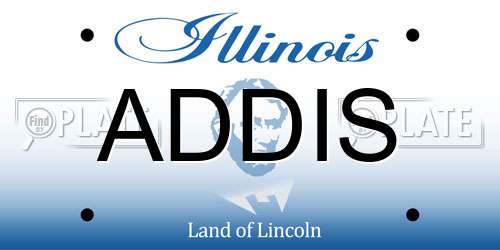 ADDIS Illinois License Plate