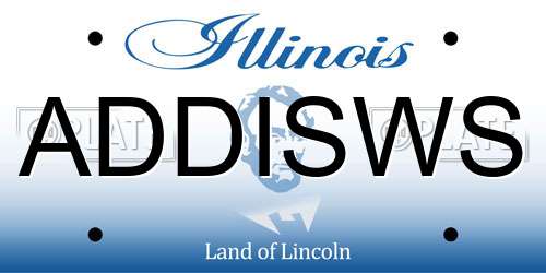 ADDISWS Illinois License Plate