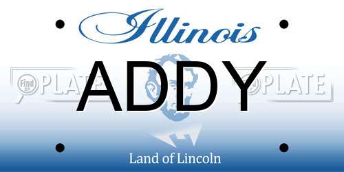 ADDY Illinois License Plate