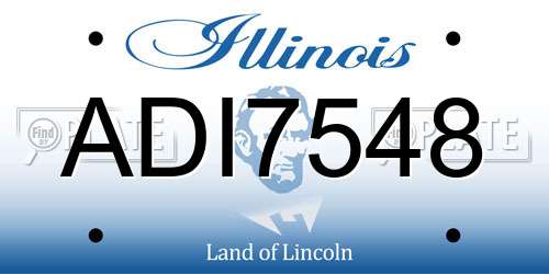 ADI7548 Illinois License Plate
