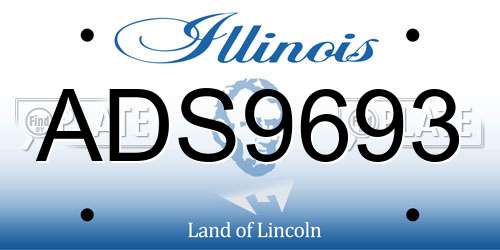 ADS9693 Illinois License Plate