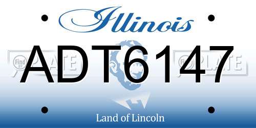 ADT6147 Illinois License Plate