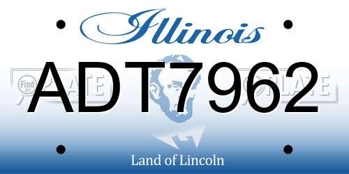 ADT7962 Illinois License Plate