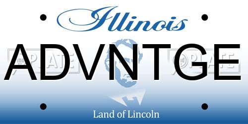ADVNTGE Illinois License Plate