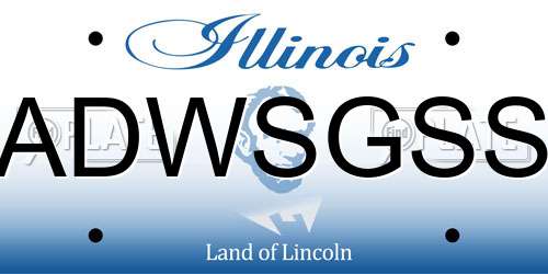ADWSGSS Illinois License Plate