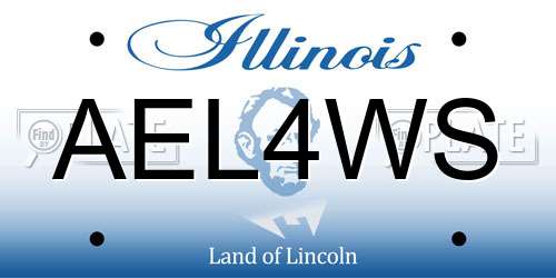 AEL4WS Illinois License Plate