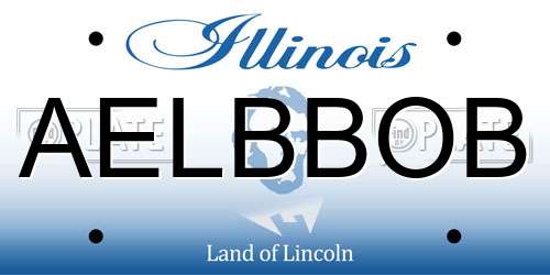AELBBOB Illinois License Plate