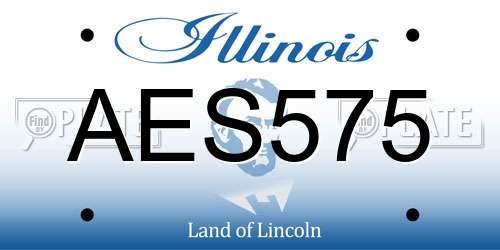 AES575 Illinois License Plate