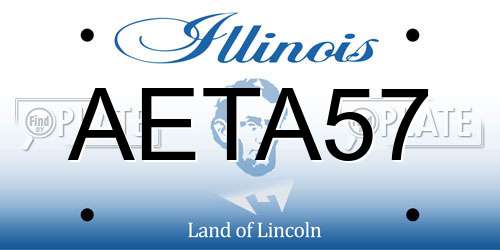 AETA57 Illinois License Plate