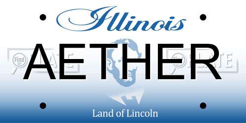 AETHER Illinois License Plate