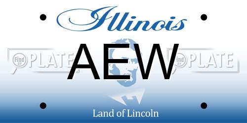 AEW Illinois License Plate