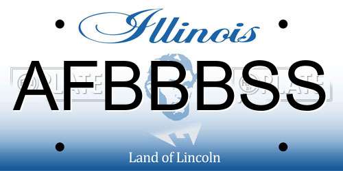 AFBBBSS Illinois License Plate