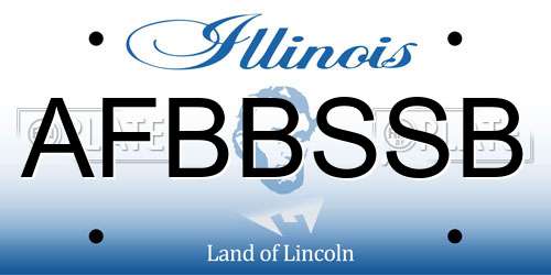 AFBBSSB Illinois License Plate