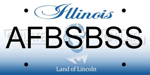 AFBSBSS Illinois License Plate
