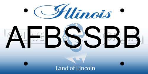 AFBSSBB Illinois License Plate