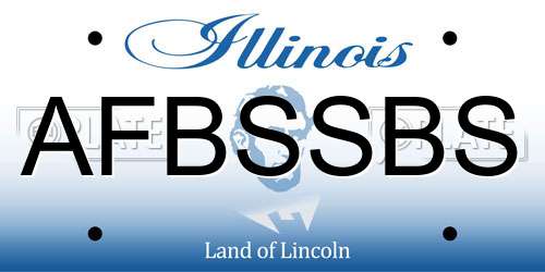 AFBSSBS Illinois License Plate