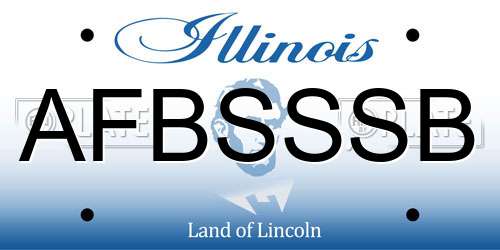 AFBSSSB Illinois License Plate