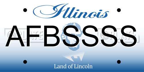 AFBSSSS Illinois License Plate
