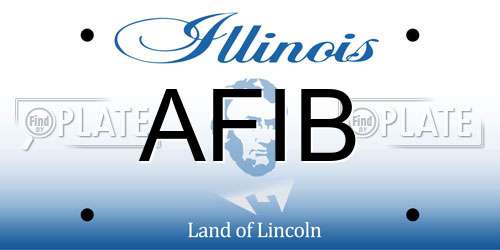 AFIB Illinois License Plate