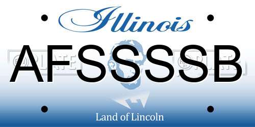 AFSSSSB Illinois License Plate