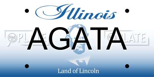 AGATA Illinois License Plate