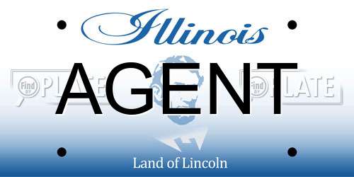 AGENT Illinois License Plate