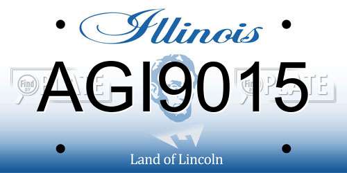 AGI9015 Illinois License Plate