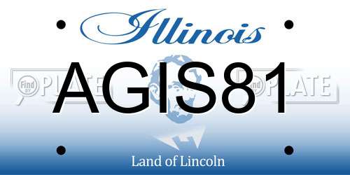 AGIS81 Illinois License Plate