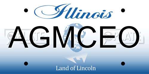 AGMCEO Illinois License Plate