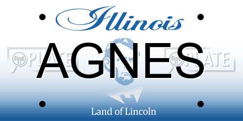 AGNES Illinois License Plate