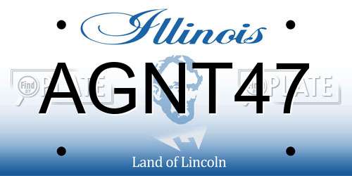 AGNT47 Illinois License Plate