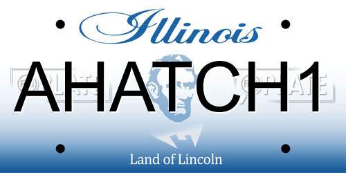 AHATCH1 Illinois License Plate