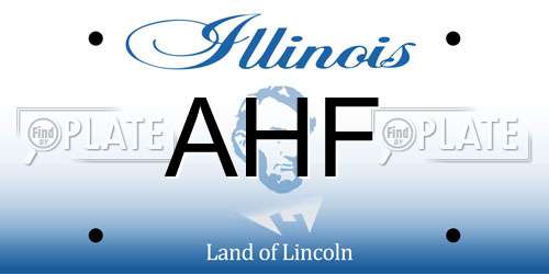AHF Illinois License Plate